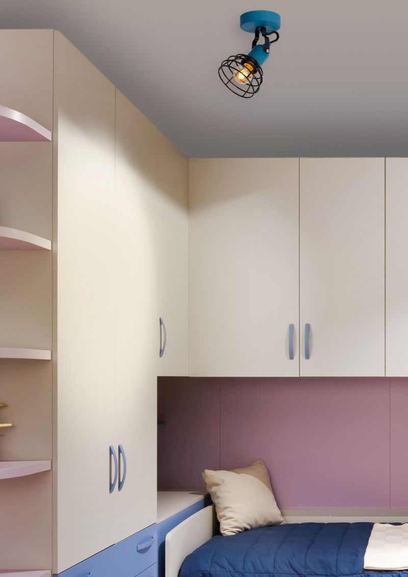 Lucide POLA - Stropné svietidlo pre deti - 1xE27 - Modré